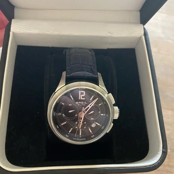 Breil Milano Watch - Lightly used BREIL MILANO Stainless Steel Watch Black Dial - NWT - Etsy main image 3